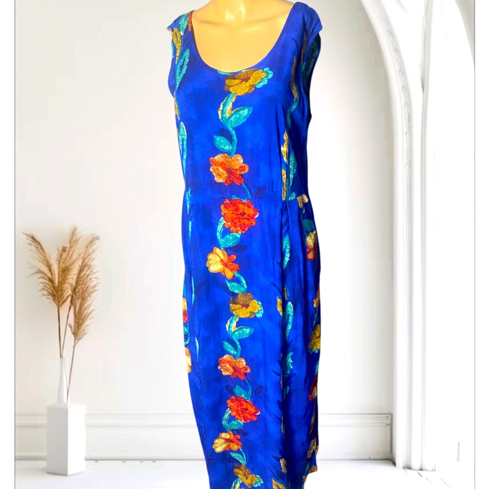 Vintage 90s Jams World Floral
Hawaiian Midi Dress M - Picture 4 of 7
